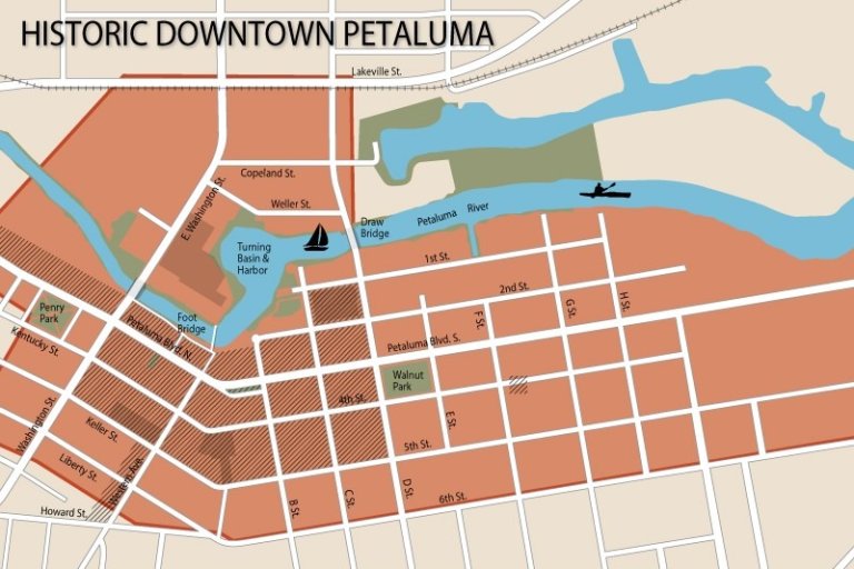 Petaluma Map for Mapify Visit Petaluma California