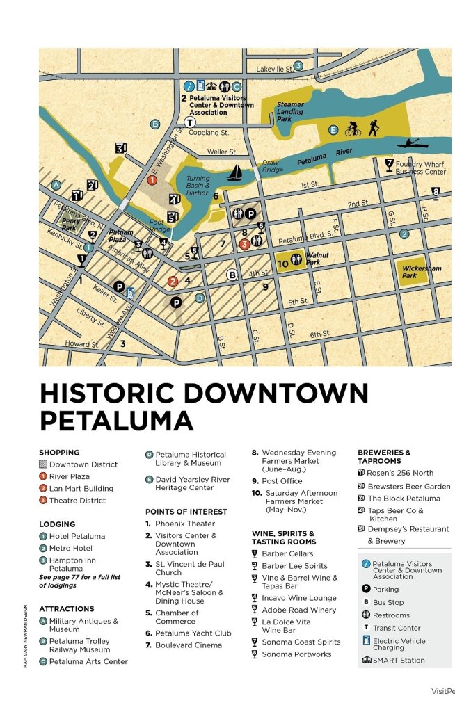 Petaluma Maps and Transportation Visit Petaluma California