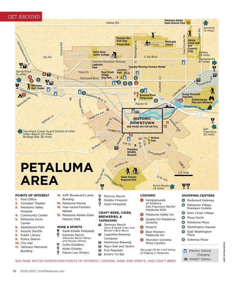 Petaluma Maps and Transportation Visit Petaluma